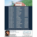 Detroit Football Schedule Postcards-Standard (4 1/4" x 5 1/2")